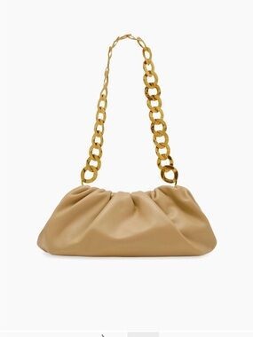 cult gaia Dulce Gathered Leather Shoulder Bag